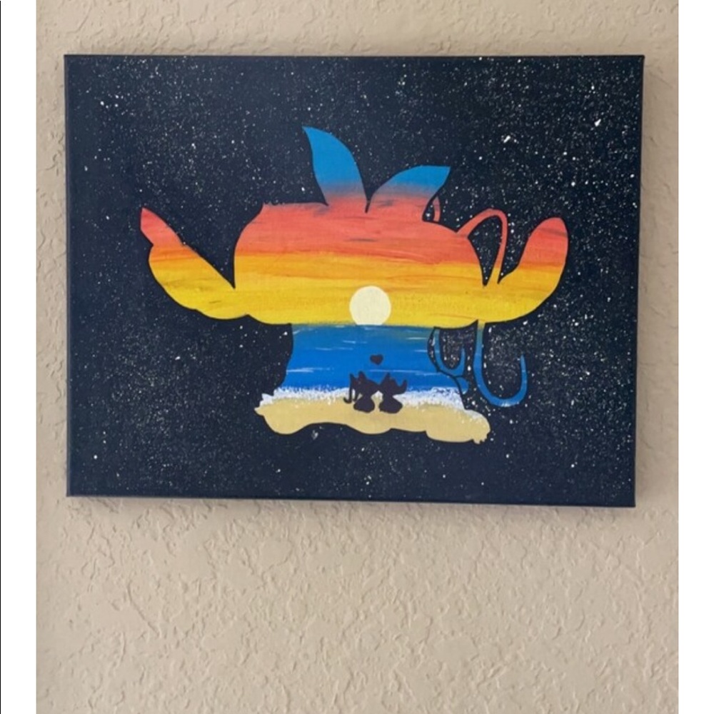 Stitch & Angel Painting